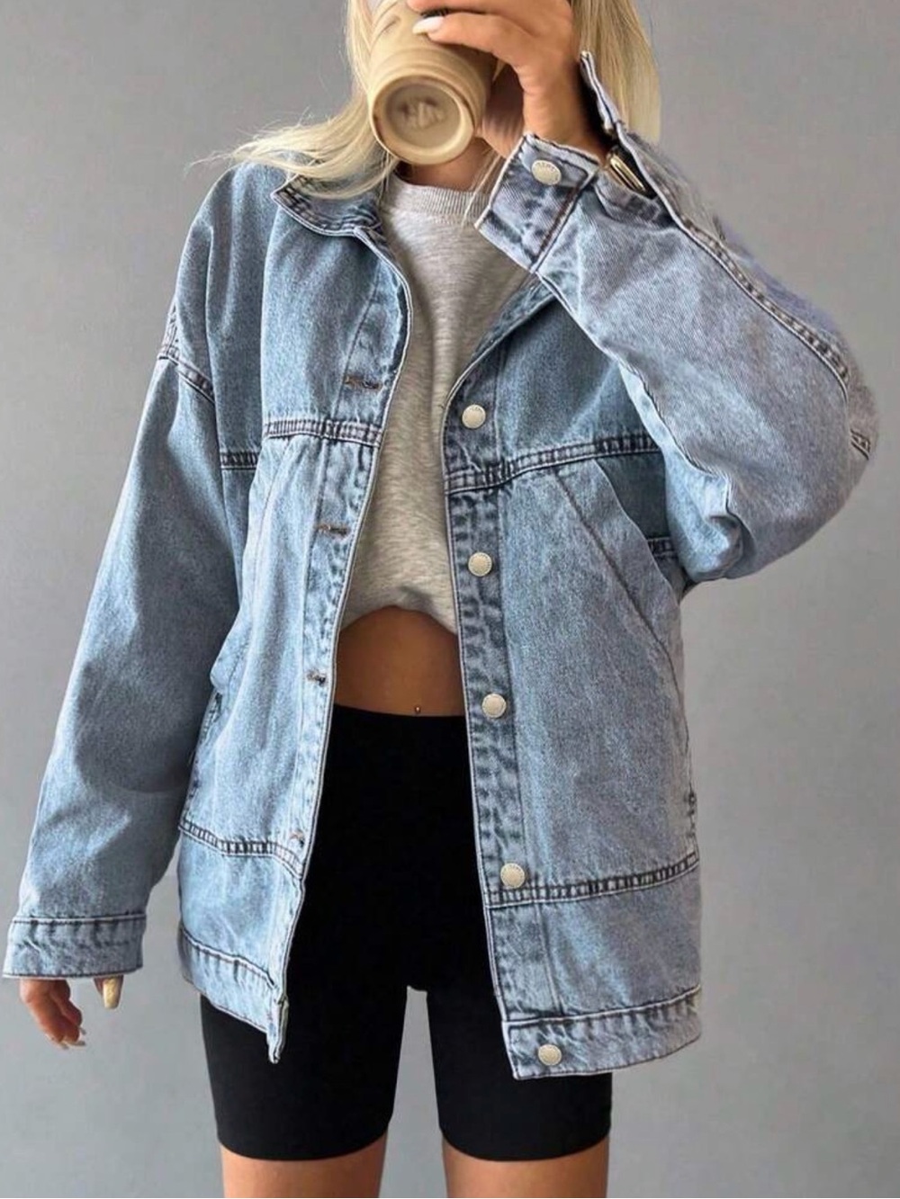 Light wash Denim Jacket - Picture 3 of 3